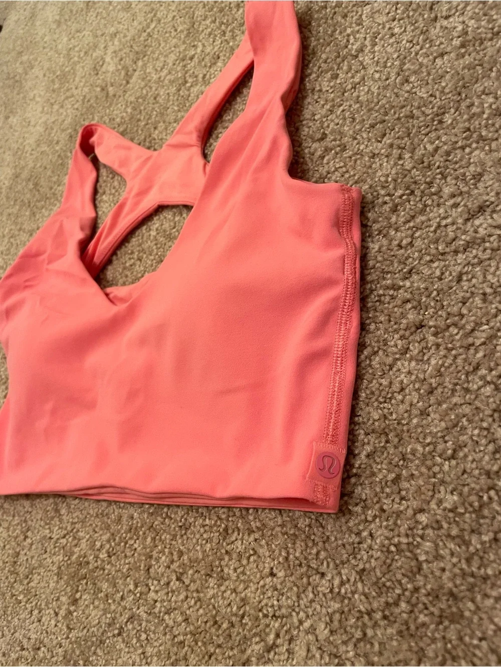 Lululemon Bend this Scoop and Square Bra in Sakura pink